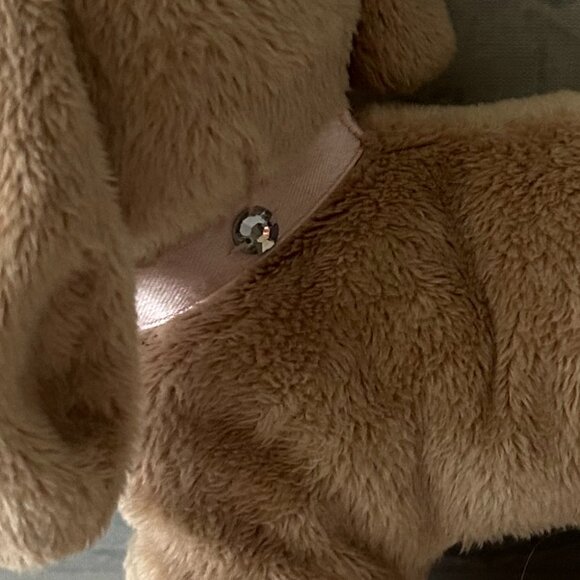 PUPPY DOG WITH PINK COLLAR WITH SEQUENCE STUFFED ANIMAL - Picture 4 of 4